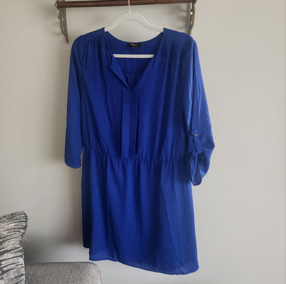 Cupio Silky Shirt Dress